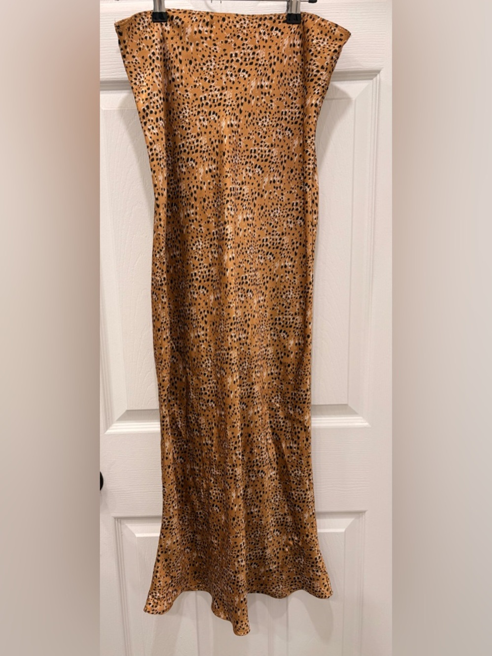 TopShop Leopard Print Midi Skirt Size 8
